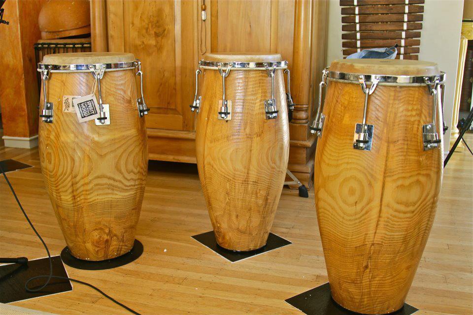 Spirit In The Wood Congas: 4 drum Sound Test and Demo Video