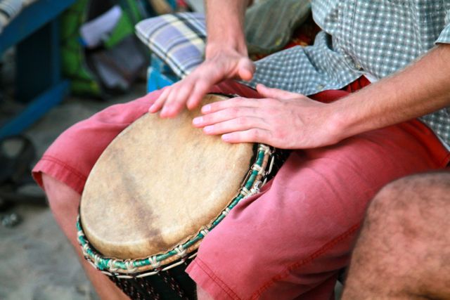 djembe drumming in Goa