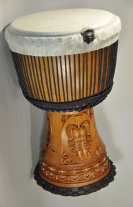 A beautifully sculptured Wula Drum