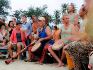 Jamming at the beach