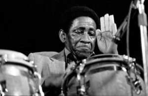 The late great king of congas, Mongo Santamaria. His drumming and music was hugely influential for me.