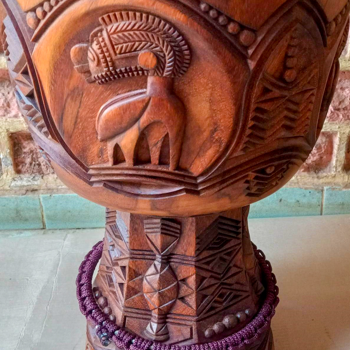 Koma Drum by Tom Kondas in Ohio crafted in Guinea