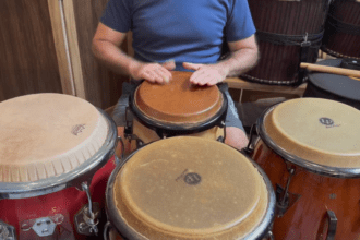 Pillon Rhythm on 4 drums With Clave and Drumset