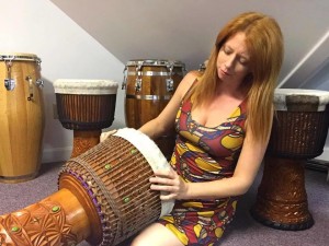 Percussionist Theresa Manisha Rai